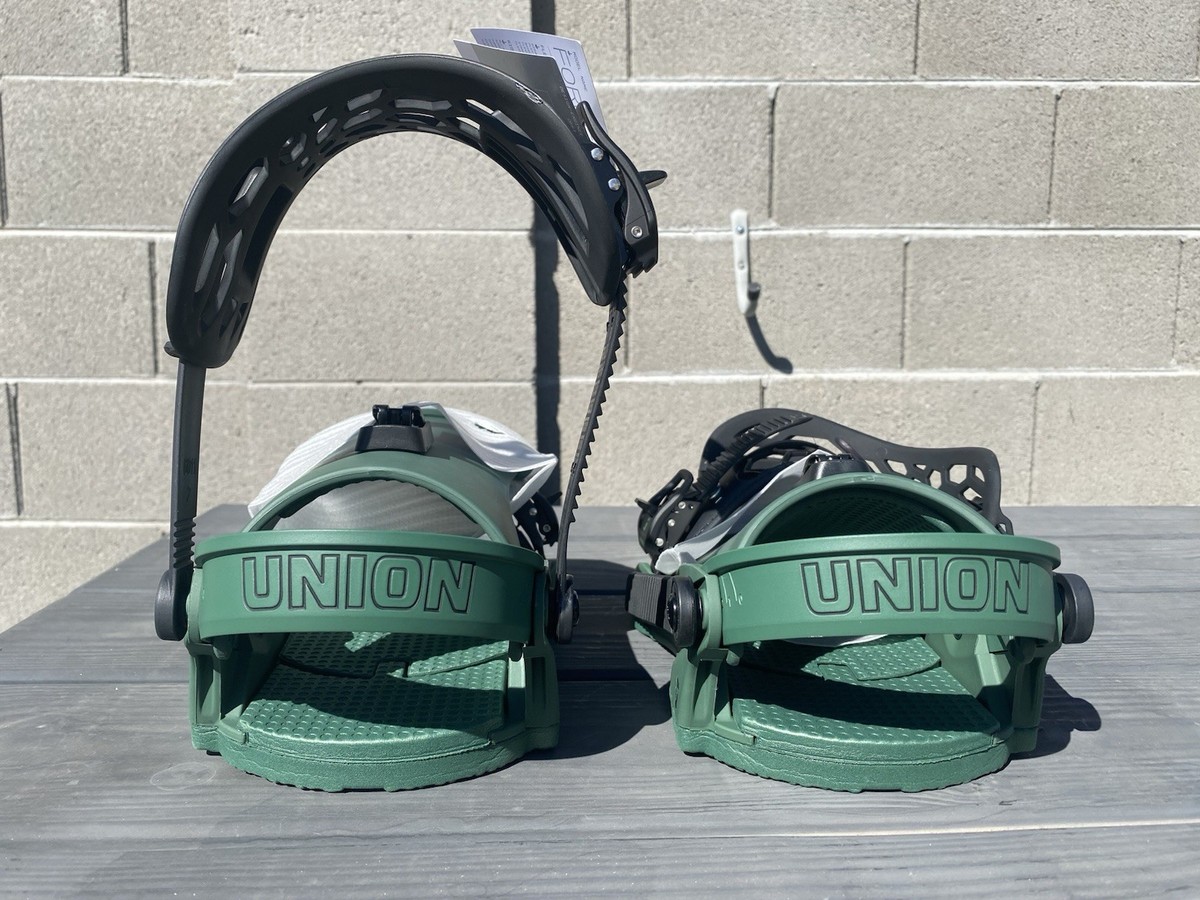 Union Force Team HB Snowboard Bindings Large Forest Green Duraflex