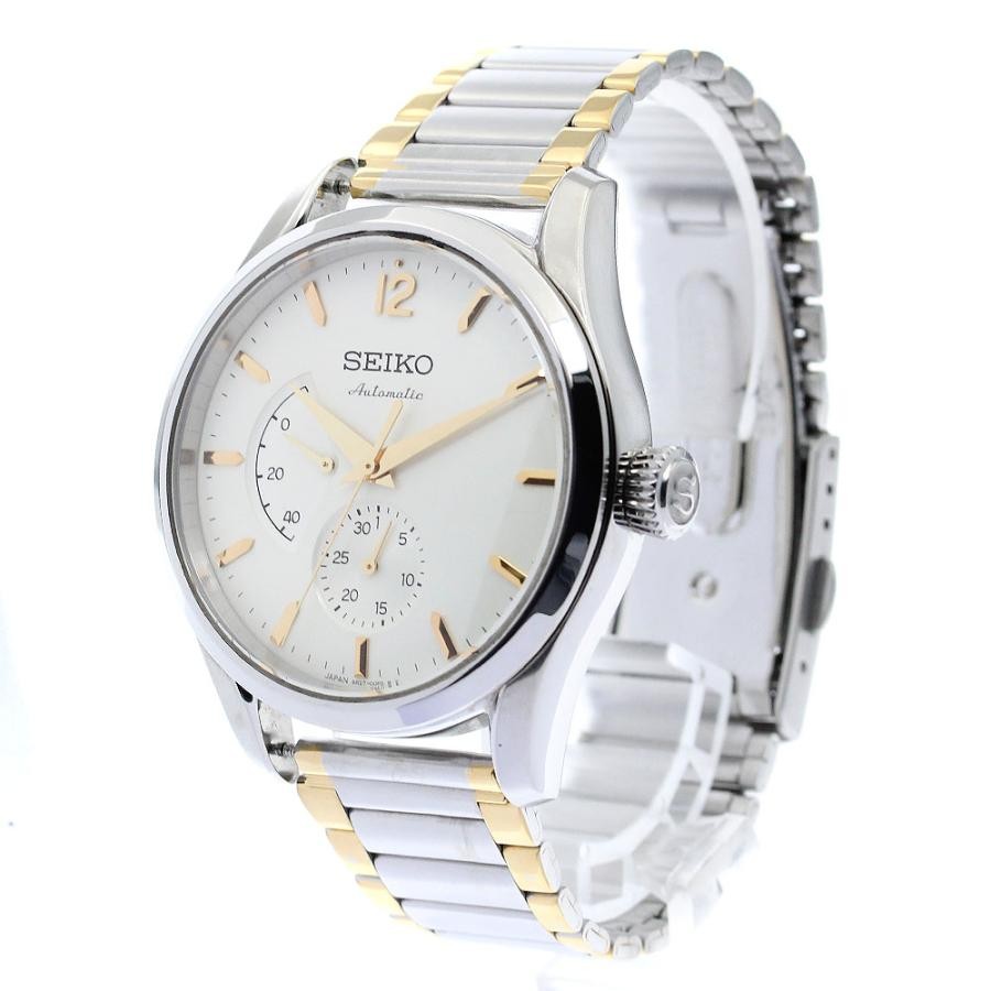 SEIKO PRESAGE SARW027/6R27-00K0 40mm SS Silver Dial Automatic Date Power #C668