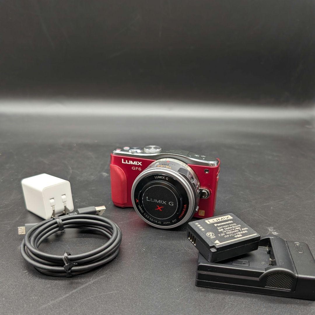 Panasonic DMC-GF6 Mirrorless Camera Red Tested Excellent Condition