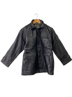 Deluxe Clothing Leather Jacket Blouson/-/Leather/Blk/Plain 3815