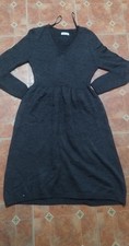 EUC Calvin Klein Charcoal Grey Long Sleeve Dress Size S