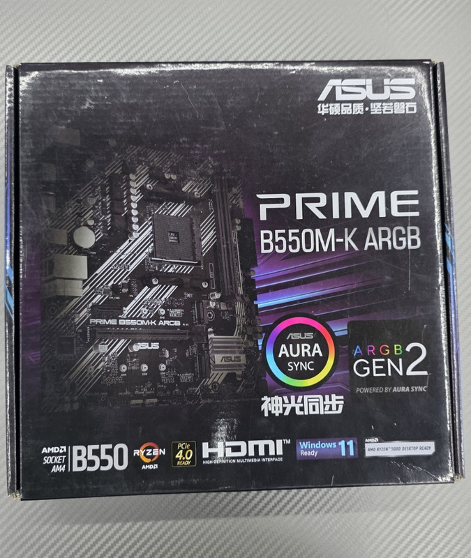 ASUS PRIME B550M-K ARGB AMD RYZEN AM4 MATX Motherboard