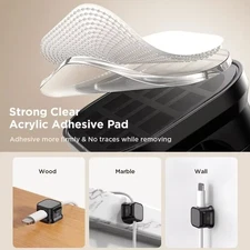 Magnetic Clip Cable Holder Adhesive Wire Keeper Cord Cable Organizer for Home