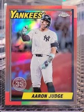 Aaron Judge 2025 Topps Chrome 1990 Topps Baseball 35th Anniversary Yankees