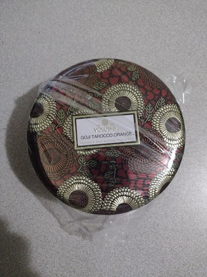 3 Wick Tin Candle Goji Tarocco Orange 12oz Premium Home Fragrance