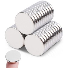 MAGXCENE 30 Pack Strong Rare Earth Disc Magnets, 0.7x0.11 18x3mm 30p, Silver