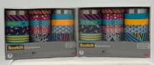 (2) Scotch Expressions Washi Tape Packages - Total 95.1 Yards - NEW In Box!!