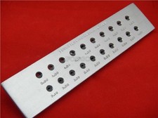 Tungsten Carbide Wire Drawplate For Jewelry Making Halfround 3.10-5.00MM 20Ho bv