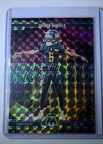 2025 Panini Mosaic - Touchdown Masters Jayden Daniels #7 Green Mosaic Prizm