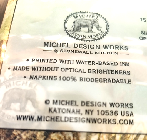 Michel Design Works Orchard Breeze Fall 15 Triple-Ply Paper Hostess Napkins - Picture 4 of 4