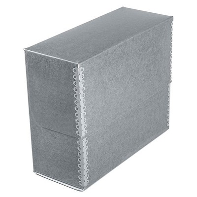 Lineco Archival Document Storage Box with Metal 15.5'' x 12.5'' x 5'', Gray