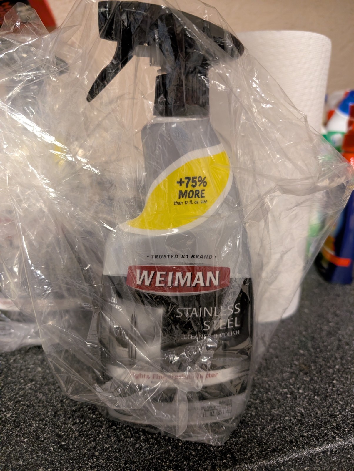 Weiman STAINLESS STEEL CLEANER & POLISH Clean Appliances Gri