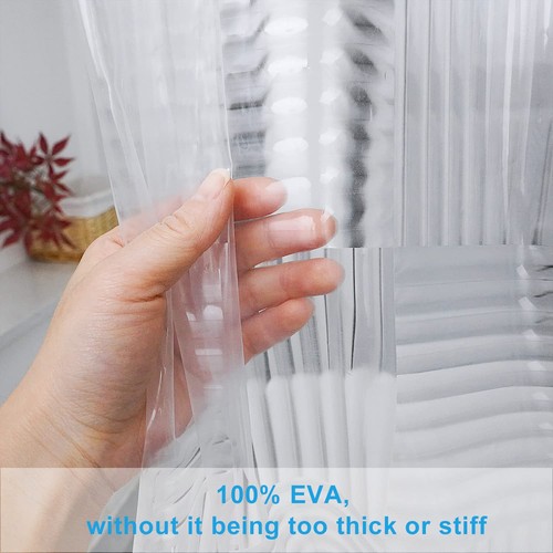 EVA Clear Shower Curtain or Liner 72 x 72 inches,Transparent Heavy Duty Clear... - Picture 3 of 6