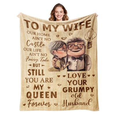 Gifts for Wife Blanket Anniversary Wedding Romantic Gift for Her 60  X50  