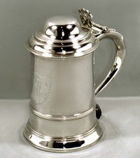 English Sterling Silver Tankard 1783 John King / Regency