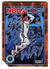 2019 Panini Hoops Premium Stock Ja Morant Get Out The Way Orange #12 RC