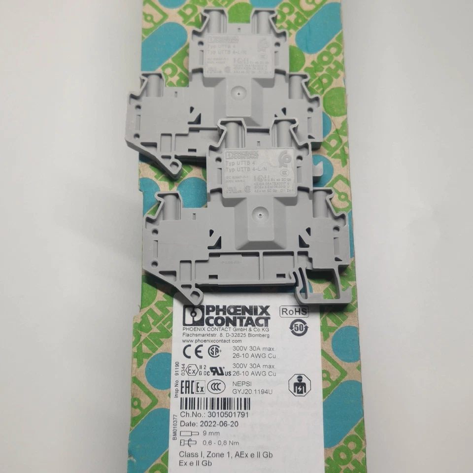 50 Pack    Terminal Blocks UTTB 4 UTTB4 3044814 - Image 2 of 4