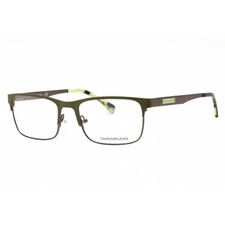 Calvin Klein Jeans Men's Eyeglasses Olive Metal Rectangular Frame CKJ178 306