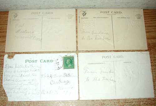 LOT OF 22 ANTIQUE EMBOSSED VALENTINE'S DAY POSTCARDS FROM THE 1910S - Afbeelding 13 van 17