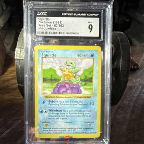 Squirtle (Shadowless) graded CGC 9 for sale on eBay