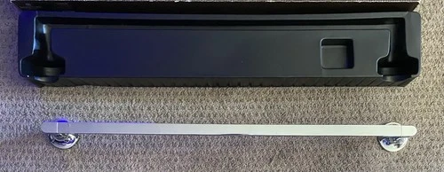 Signature Hardware 24" Lentz Towel Bar Polished Chrome SHLZ24TBCP - Picture 6 of 9