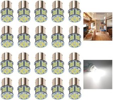 12V LED RV Interior Lights - 20 Pack White 6000K Bulbs for Trailers Boat