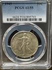 1945 P Walking Liberty Silver Half Dollar PCGS AU55 Original Coin 50c Silver