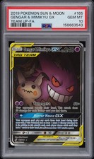 2019 POKEMON SUN & MOON TEAM UP #165 FULL ART/GENGAR & MIMIKYU GX PSA 10 on eBay