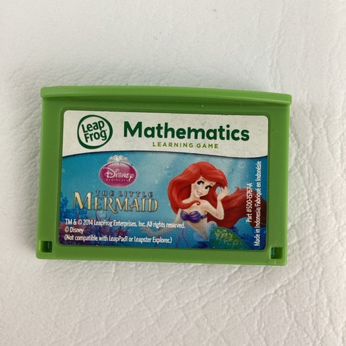 Leap Frog Explorer Video Game Cartridges Disney Pixar Brave Little Mermaid Math - Picture 4 of 7