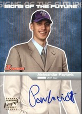 2003-04 Bowman Signs of the Future #AP Aleksandar Pavlovic Autograph Auto Card