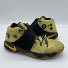 Nike Kyrie 2 Allstar Youth Size 6Y Basketball Shoes 835943-307 Gold Black