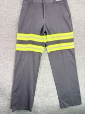 Used Hi-Visibility Reflective Hi-Vis Work Pants Cintas, Redkap, Unifirst 34x32