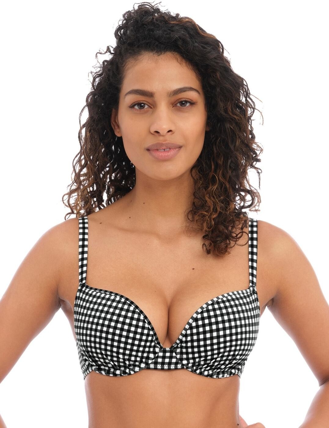 32F Freya Check In Bikini Top Underwired Moulded Plunge Womens Swimwear 201908