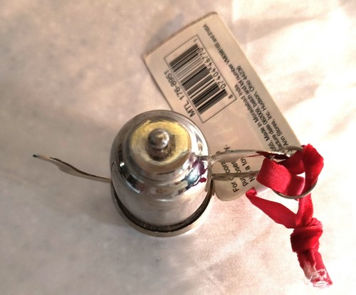 New Jo-Ann Stores Holiday Inspirations Chrome Coffee Pot Hanging Ornament - Picture 13 of 14