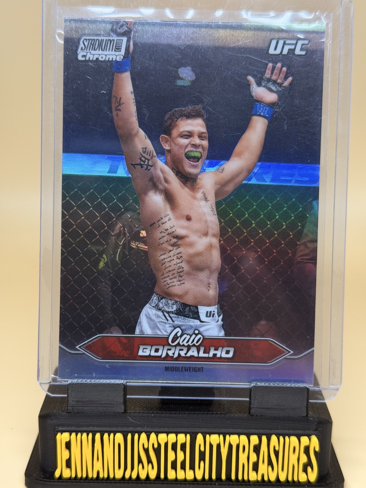 2025 Topps Chrome UFC Caio Borralho Refractor C-98 MW