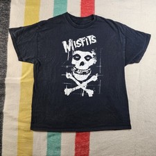 2021 Misfits Bones Fiend Face Skull Punk Rock Music Band T Shirt M