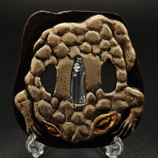 XG XG229 Tsuba Frog Design Copper Tsuba Collectible Authentic