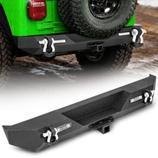 Rear Bumper For 1987-2006 Jeep Wrangler Tj Yj W2 Receiver Led Lights D-rings Rear Bumper For 1987-2006 Jeep Wrangler Tj Yj W2 Receiver Led Lights D-rings