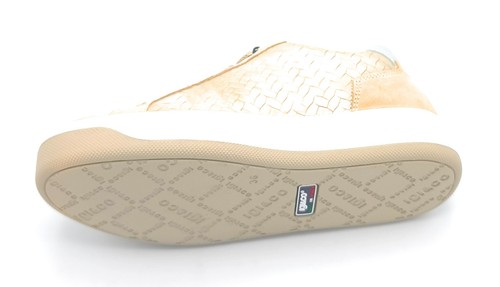 Igi e Co 7656522 sneaker lacci camoscio daino laminato platino cerniera lat. C - Imagen 4 de 4