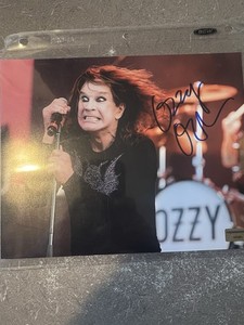 ozzy osbourne autograph photo