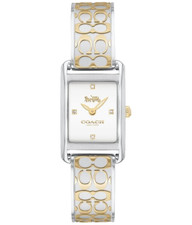 OROLOGIO DA DONNA COACH ALLIE 14503381 ARGENTO QUADRANTE BIANCO LOGO BRACCIALE DUE TONI