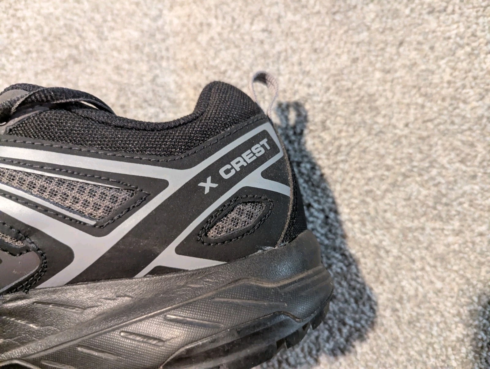 Salomon X Crest Shoes Mens 11.5 Gray Trail Hiking Contagrip Energycell Sneakers