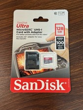 SanDisk 128GB Ultra UHS-I microSDXC Memory Card 100MB/S SDSQUNC-128G-AN6IA