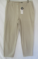 -NWT Eileen Fisher Parus Tapered Ankle Pant Garment Dyed Utility Cotton Size S