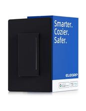 ELEGRP Smart Dimmer Light Switch DTR10, Single Pole Setup, 2.4GHz W... Fast Ship