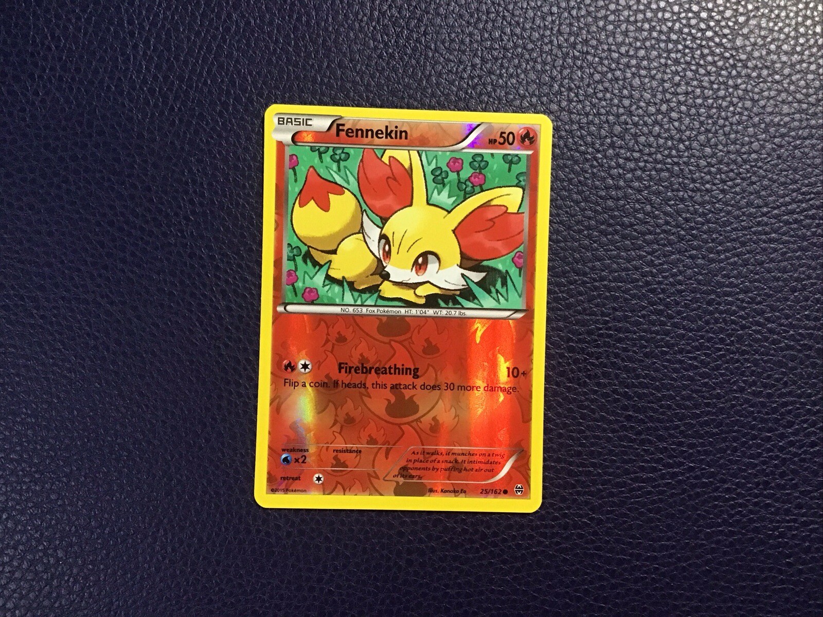 Fennekin 25/162 Pokemon Breakthrough Reverse Holo