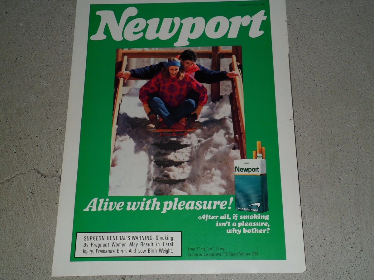 newport cigarette price Newport Box 100s PACK  Chambers Wine & Liquor 1989 NEWPORT CIGARETTES #2 AD