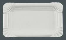3000 Pappteller rechteckig 10 x 16 cm, Kuchenteller