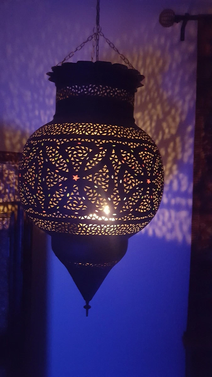 Large moroccan 2024 hanging lantern