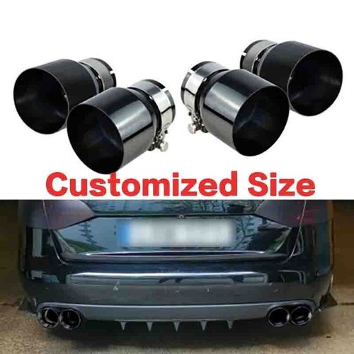 Customized Size 4 Pcs Car Muffler Exhaust Tips For BMW M2 F87 M3 F80 M4 F82 - Picture 3 of 14